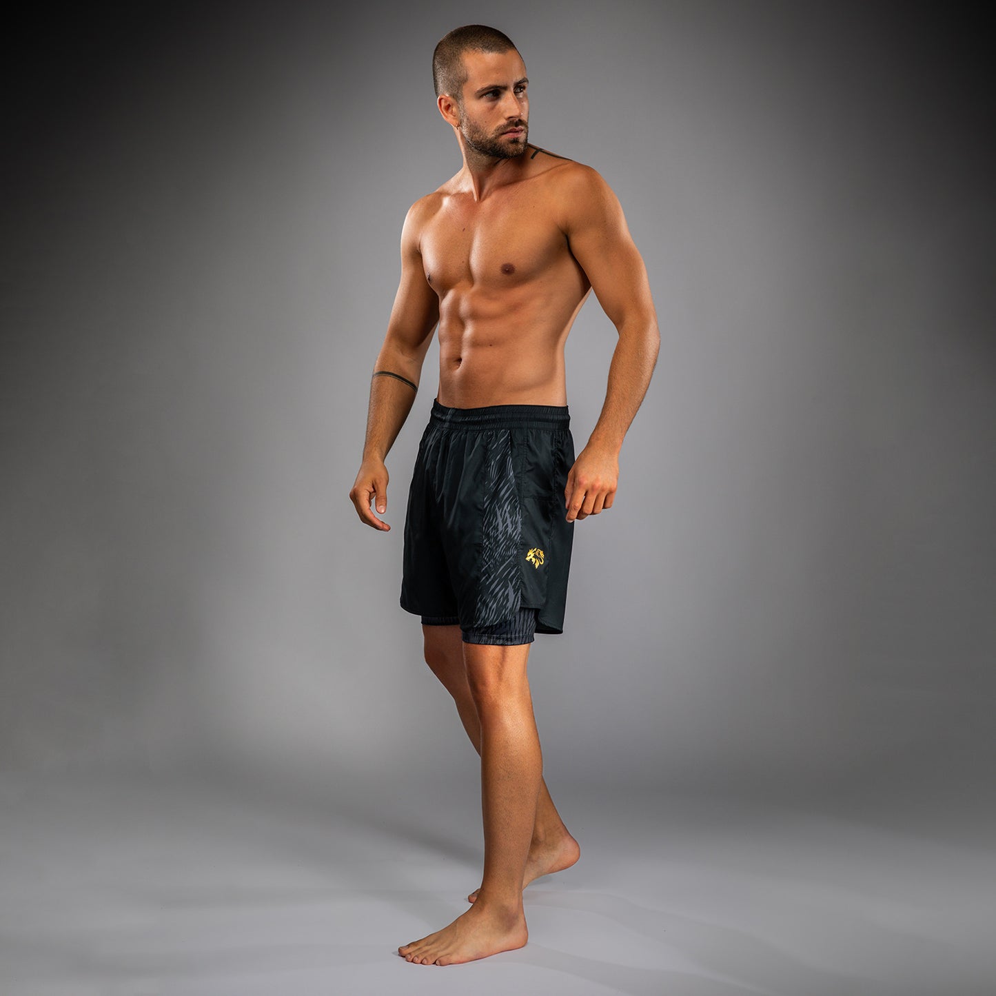 Venum x Chimaev Training Shorts - Zwart/Grijs