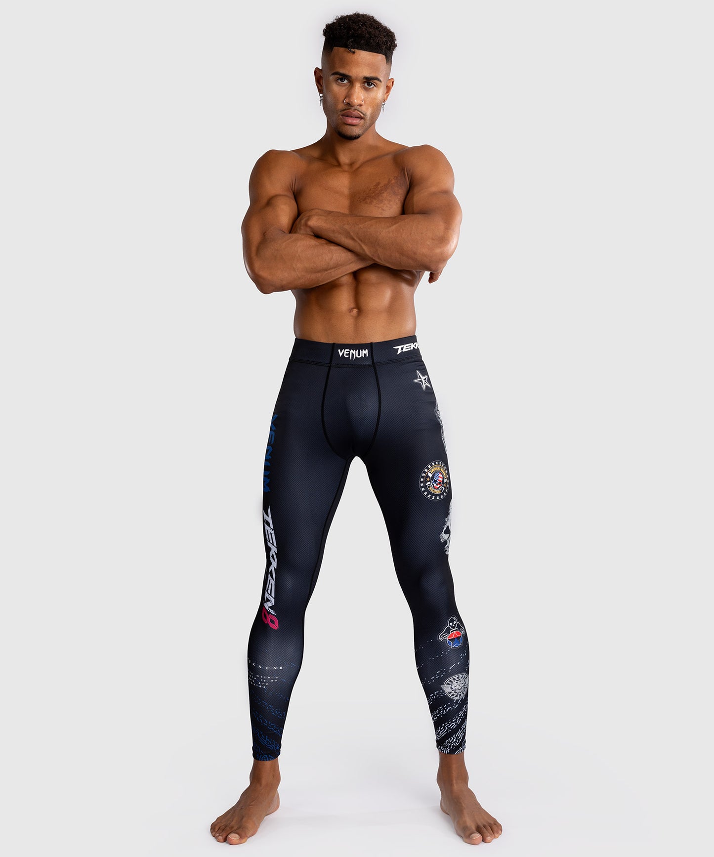 Venum x TEKKEN 8 - Paul Phoenix Spats - Zwart/Blauw