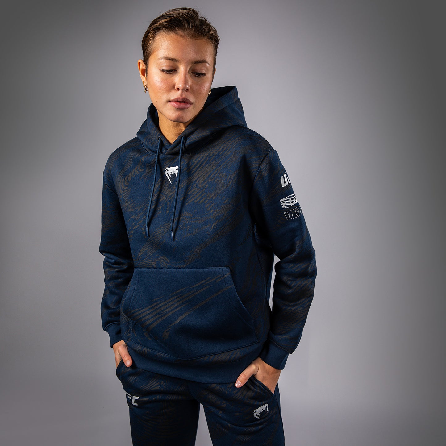 UFC Fusion by Venum Fight Week Hoodie voor Dames - Oceaanblauw