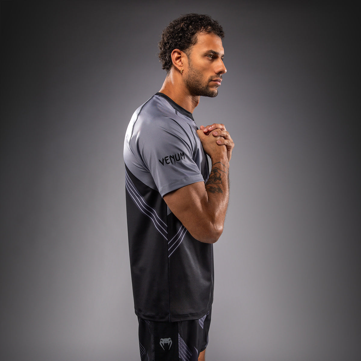 Venum No-Gi 6.0 Dry Tech T-shirt - Zwart/Grijs