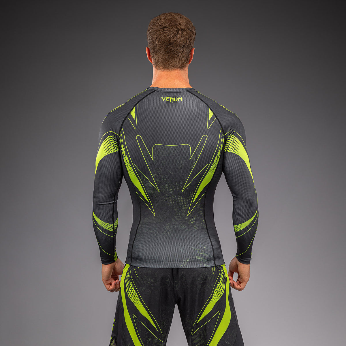 Venum Amazonia Reborn Rashguard met lange mouwen - Zwart/Groen