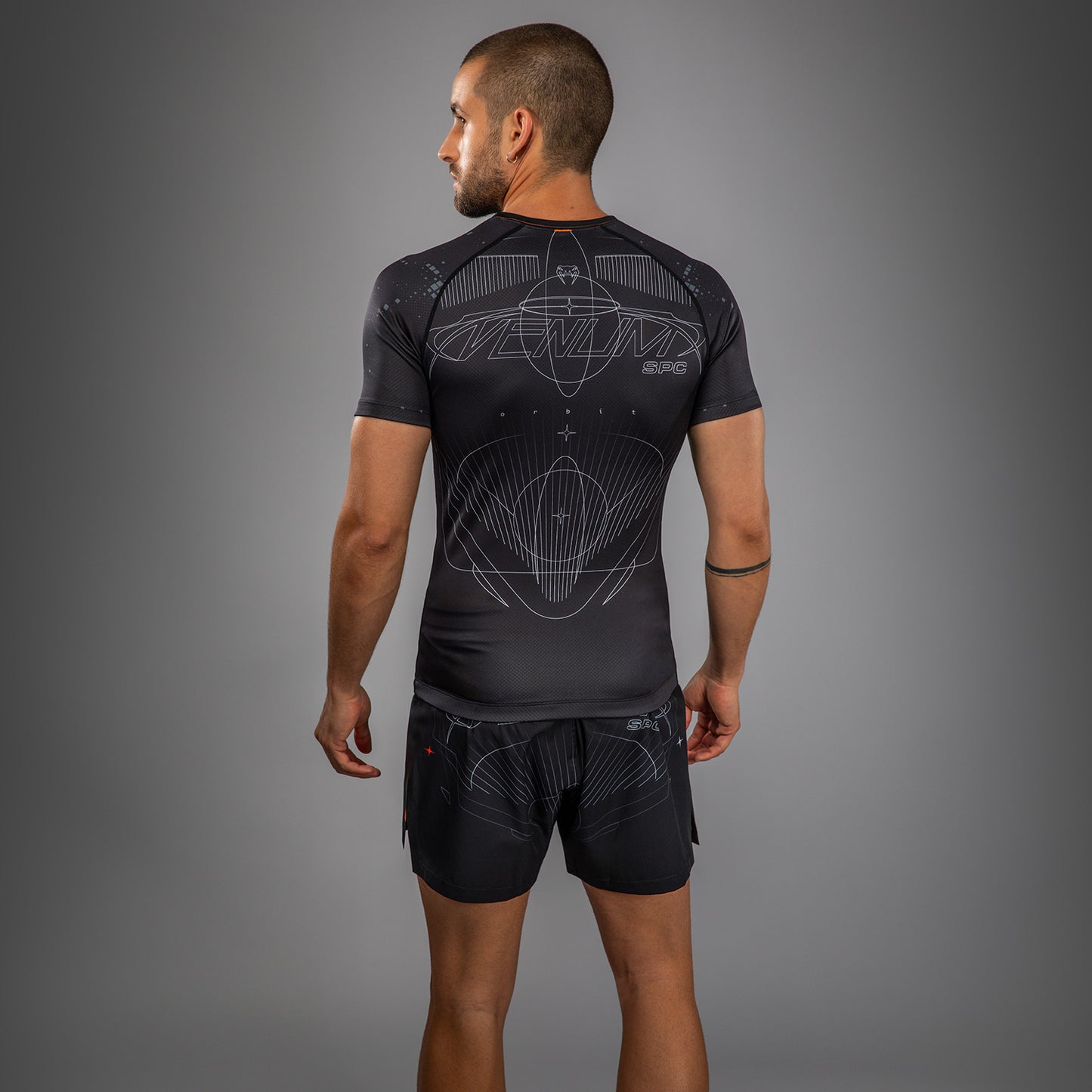 Venum Eclipse Rashguard met korte mouwen – Zwart/Ivoor