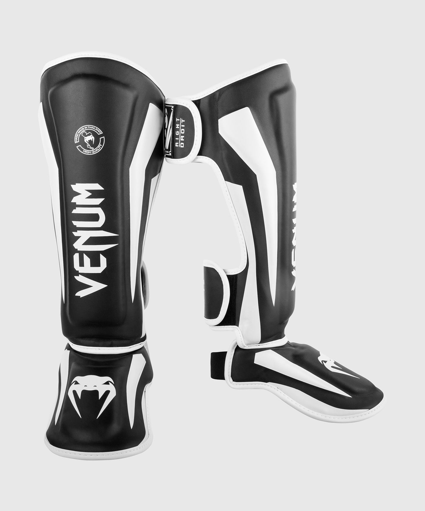 Venum Elite scheenbeschermers - Zwart/Wit