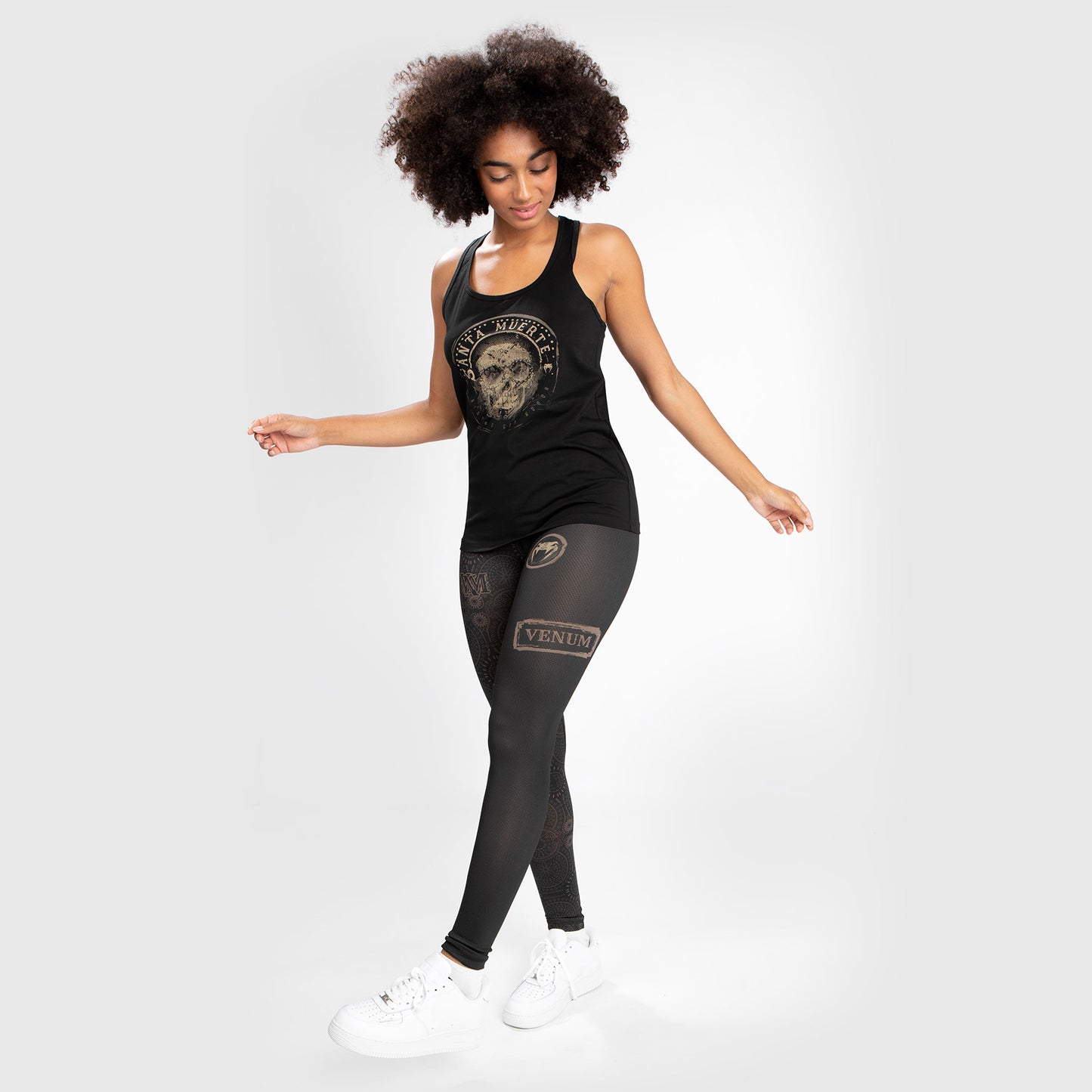 Venum Dames Santa Muerte Dark Side - Tanktop - Zwart/Bruin
