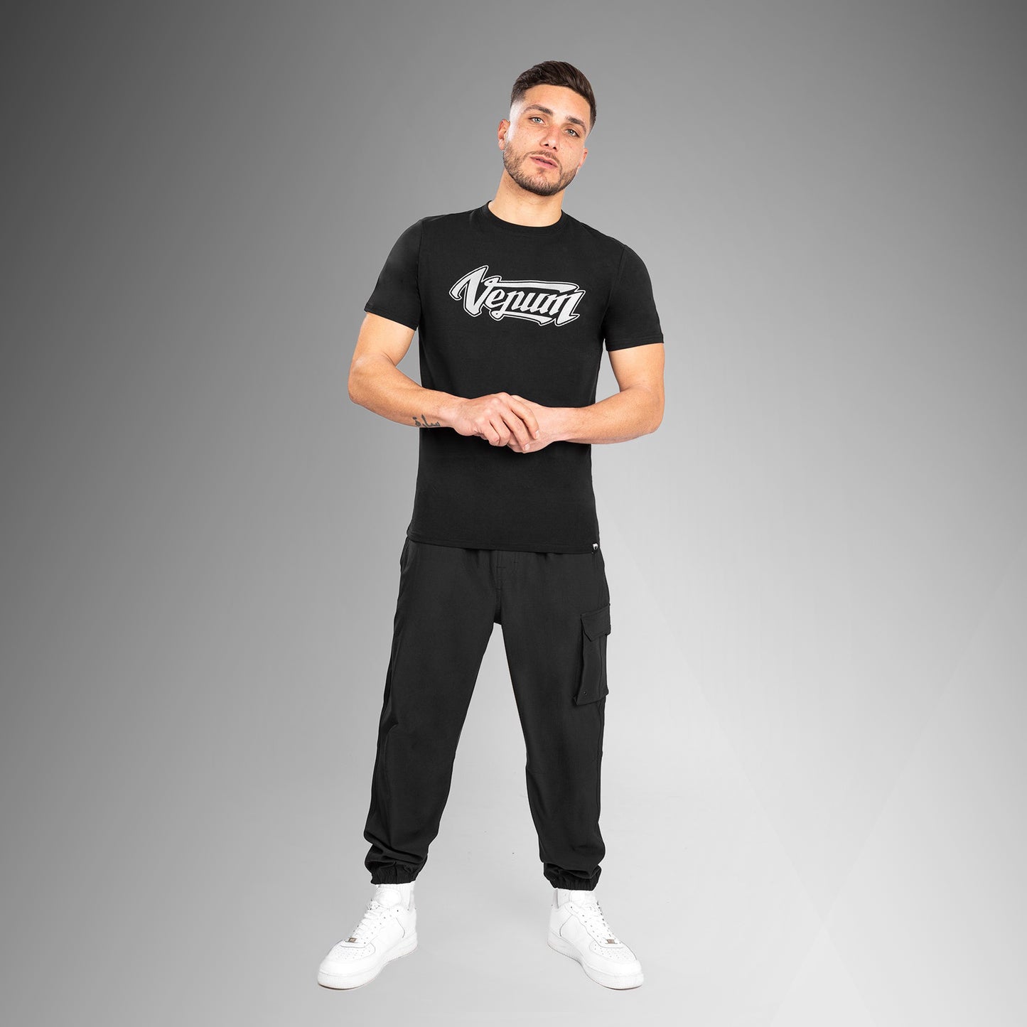 Venum Absolute 2.0 T-shirt Aangepaste pasvorm - Zwart/Zilver