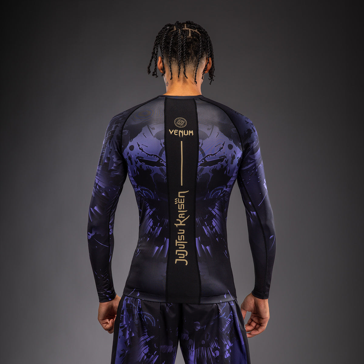 Jujutsu Kaisen x Venum Gojo Rashguard met lange mouwen – Paars
