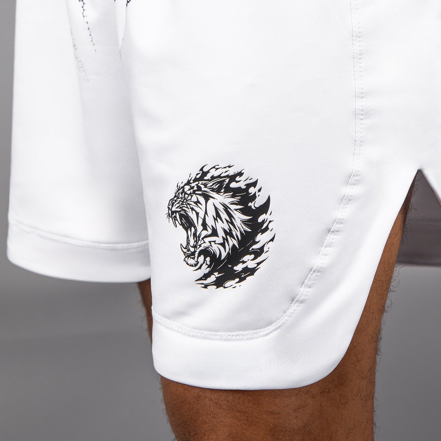 Venum x Mike Tyson Tiger Boksshorts - Optisch Wit/Diep Zwart