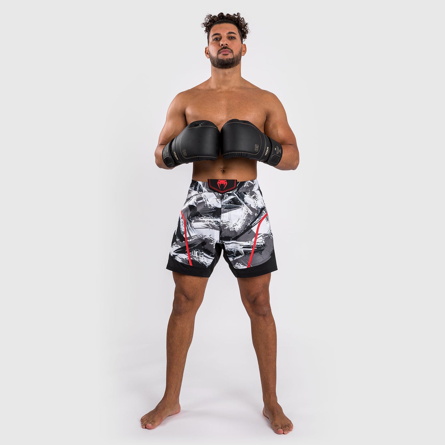 Venum Electron 3.0 Gevechtsshort - Grijs/Rood