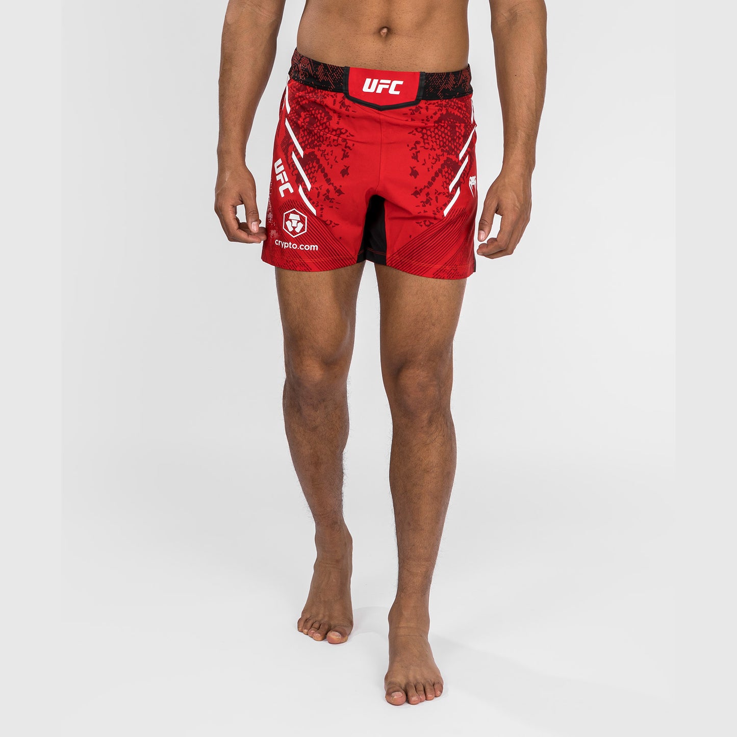 UFC Adrenaline by Venum Gepersonaliseerd Authentic Fight Night Heren Kort Gevecht - Korte Pasvorm - Rood