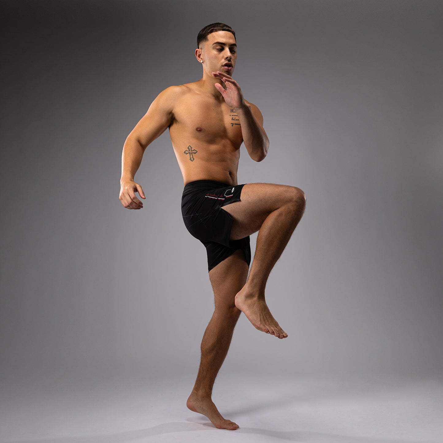 Venum Tactical XT Wedstrijdshort voor heren - Zwart/Vuurrood