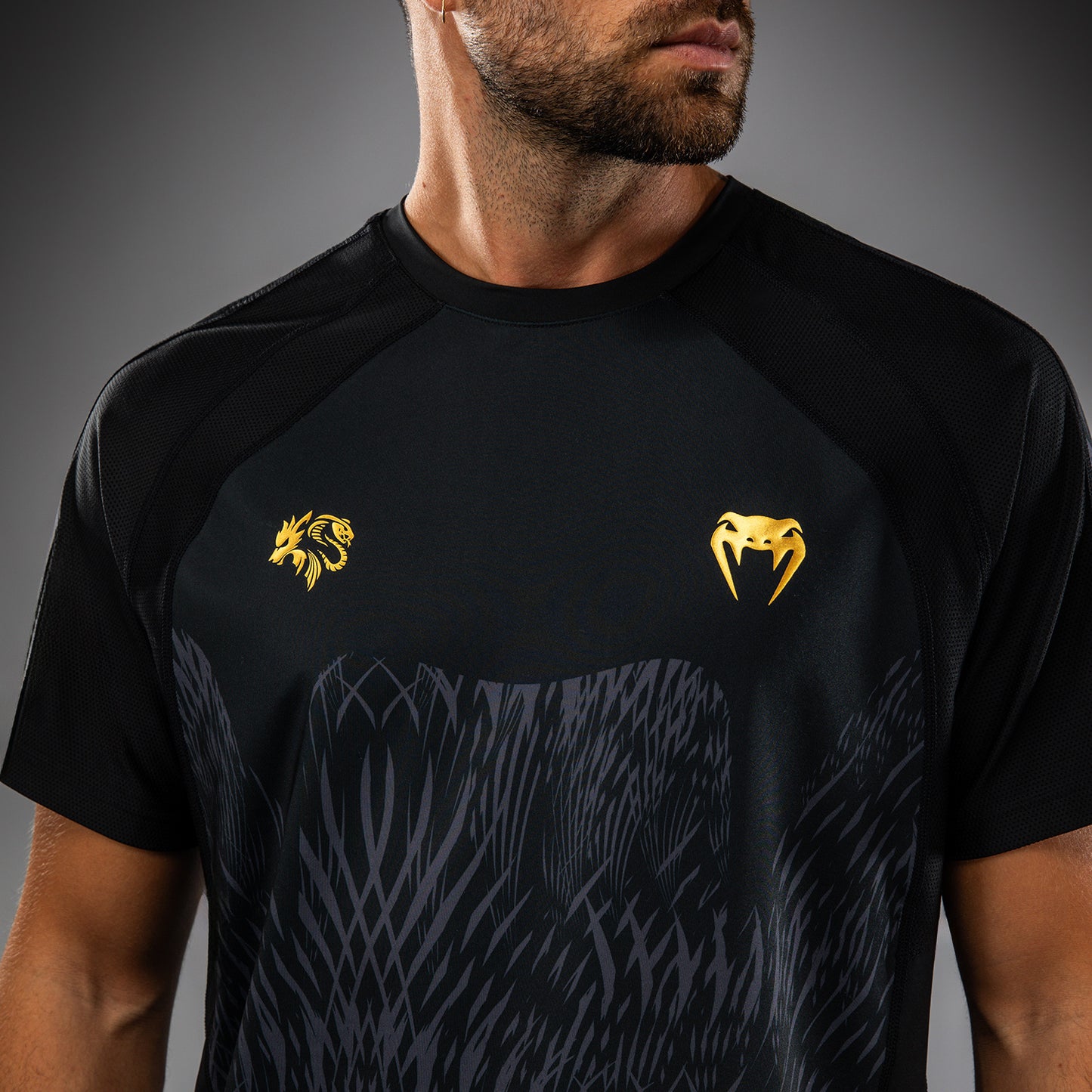Venum x Chimaev Dry-Tech Shirt - Zwart/Grijs