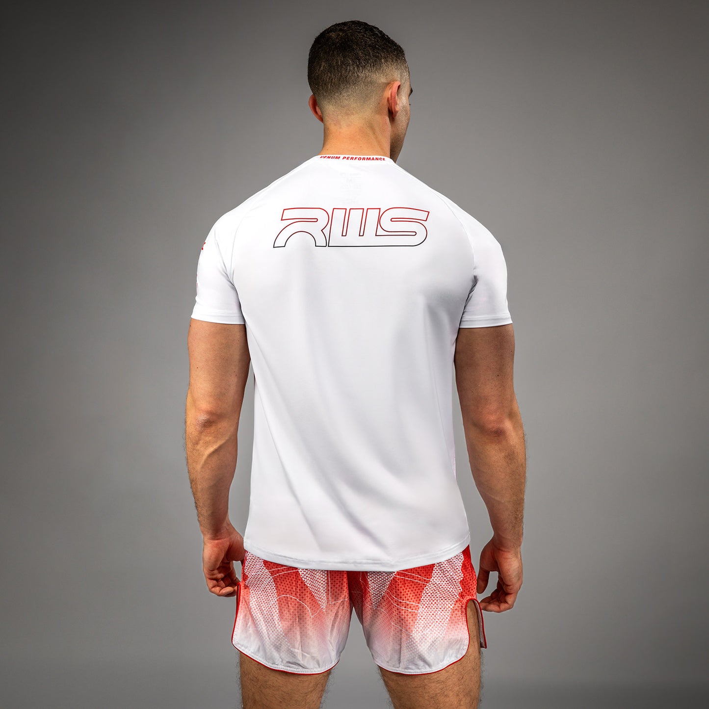 Venum x RWS 2.0 Men’s Dry-Tech T-shirt – Wit/Rood