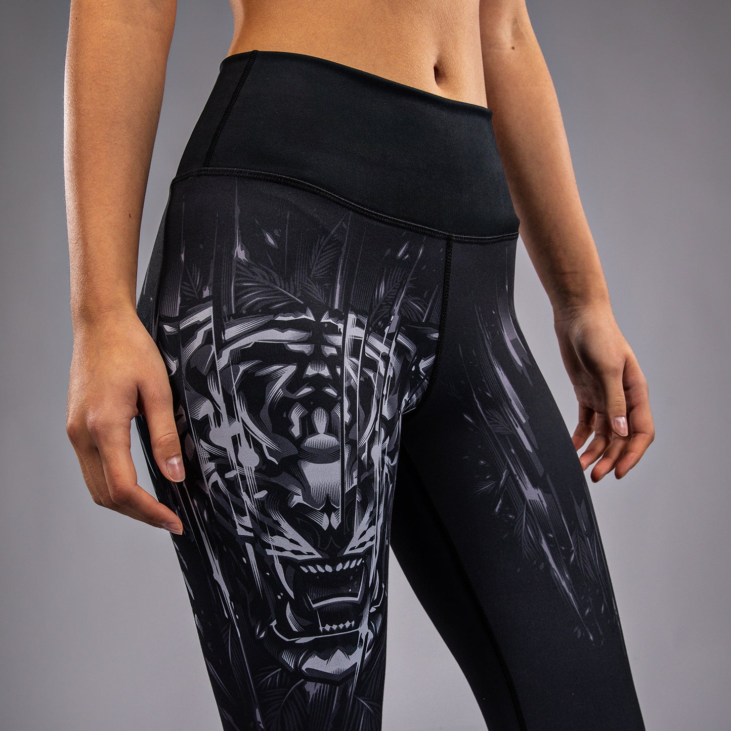 Venum Tiger Leggings Dames - Zwart / Zilver
