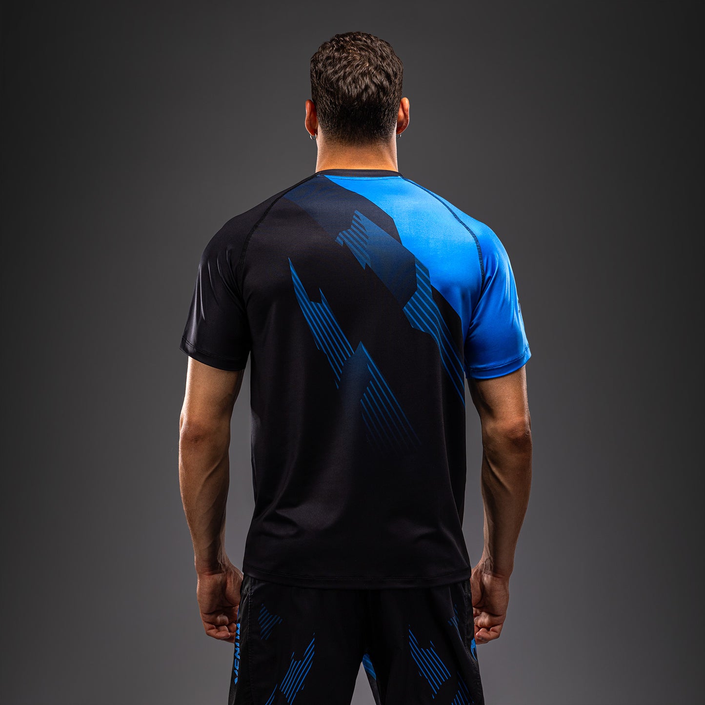 Venum No-Gi 6.0 Dry Tech T-shirt - Zwart/Blauw