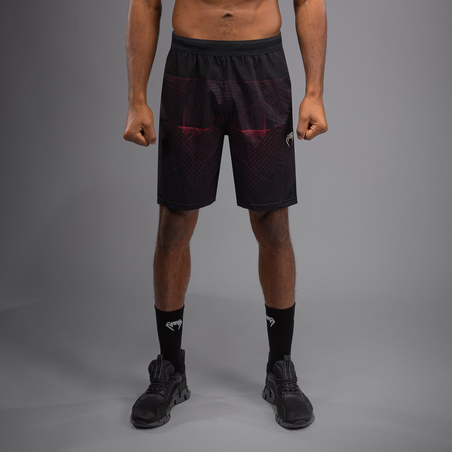 Venum G-Fit Air Trainingsbroek Heren - Diepzwart / Vuurrood