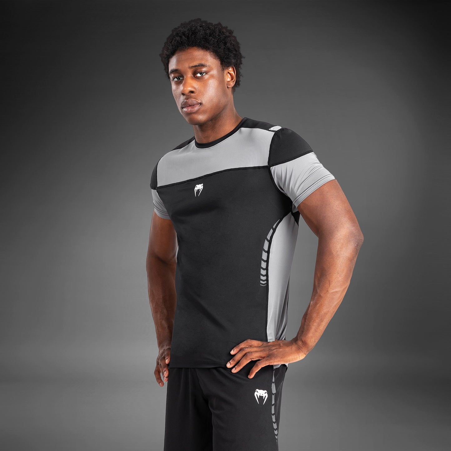 Venum Tempest Heren Dry-Tech T-Shirt - Zwart/Grijs