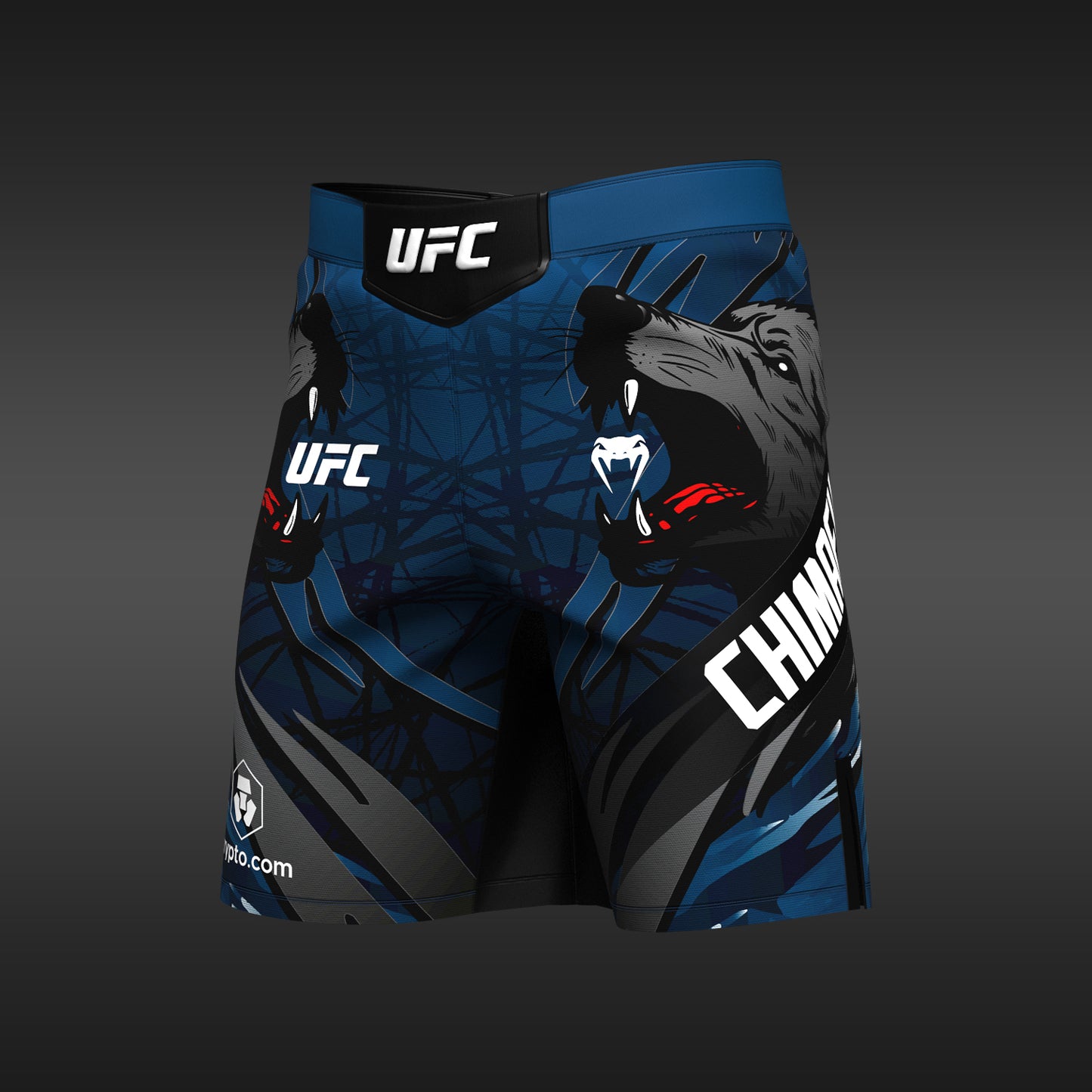 UFC Unrivaled by Venum Khamzat Chimaev Heren Lange Fit Fight Short - Blauw