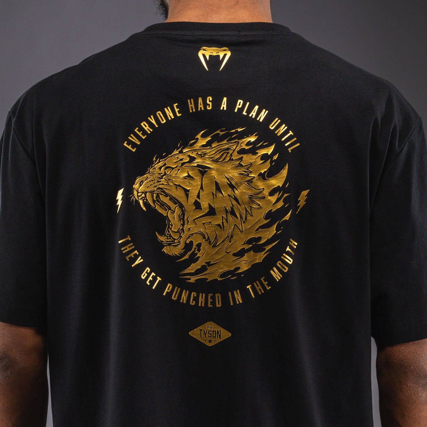 Venum x Mike Tyson Tiger T-shirt - Zwart/Goud