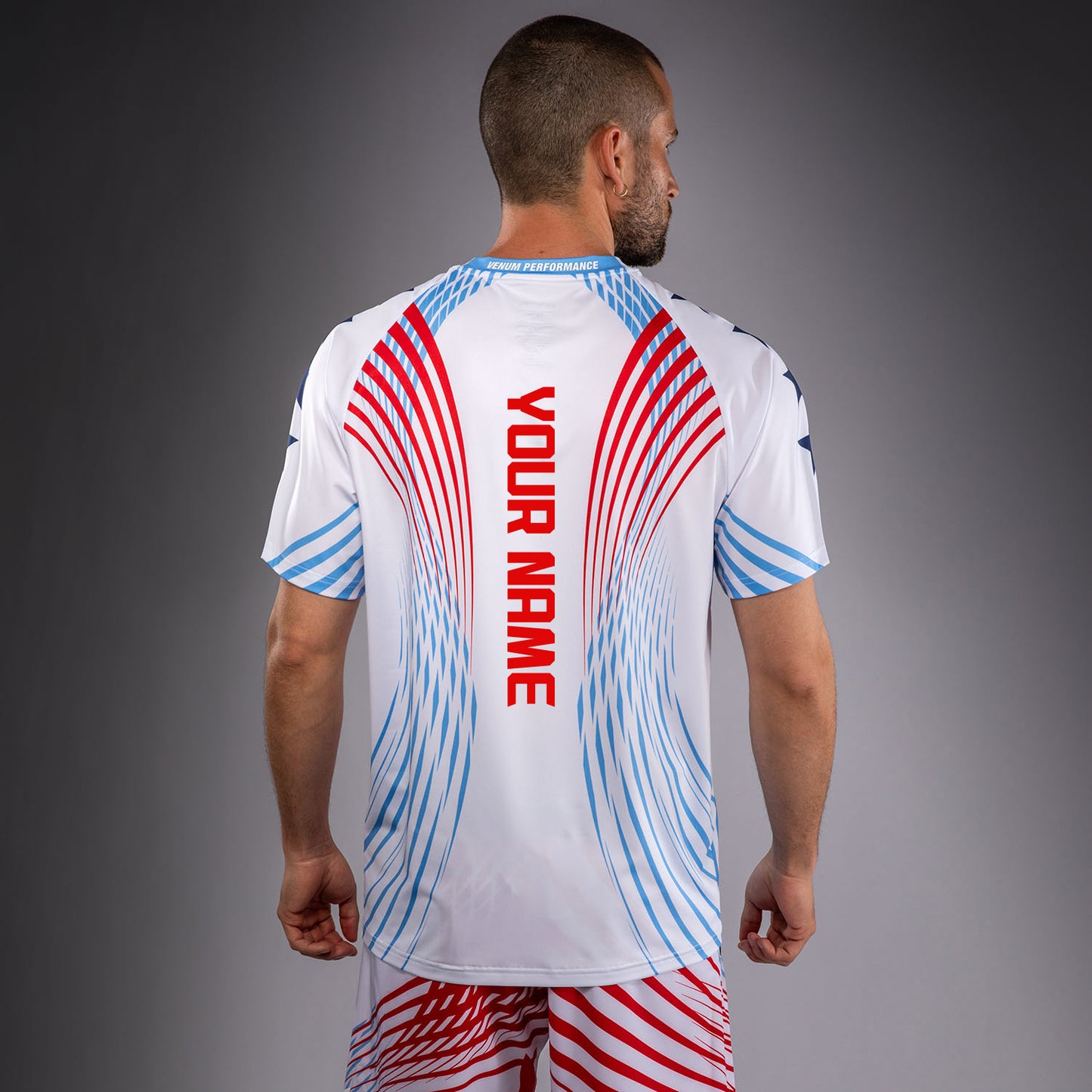 Official UFC Freedom 250 by Venum Op maat gemaakt Authentic Fight Night Walkout Jersey voor heren - Wit