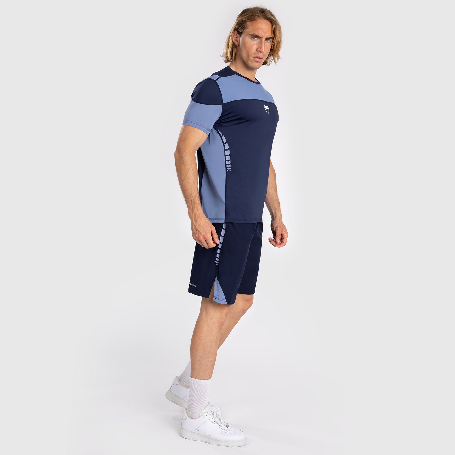 Venum Tempest Heren Dry-Tech T-Shirt - Marineblauw/Blauw