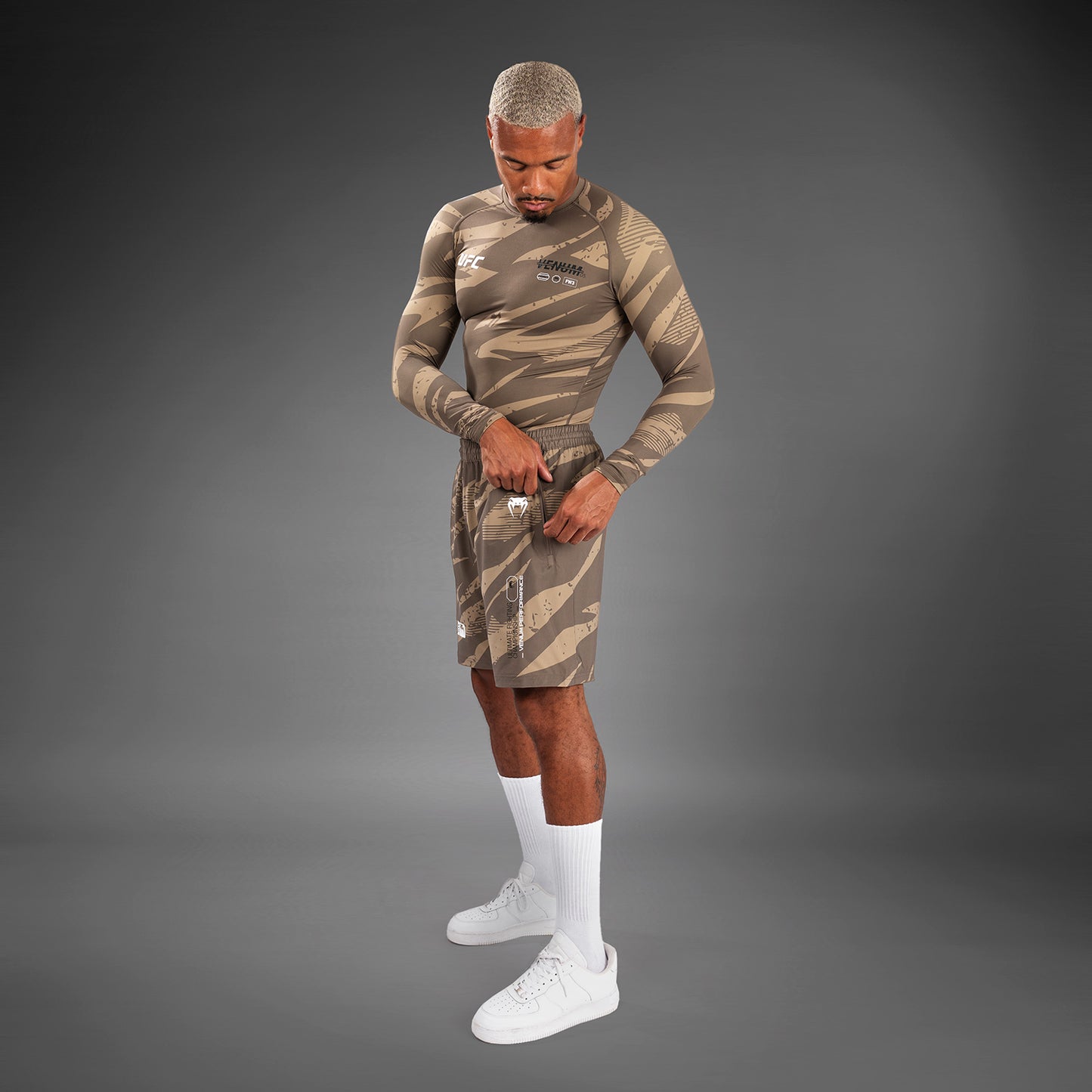 UFC Adrenaline By Venum Fight Week Performance Shorts Voor Mannen - Desert Camo