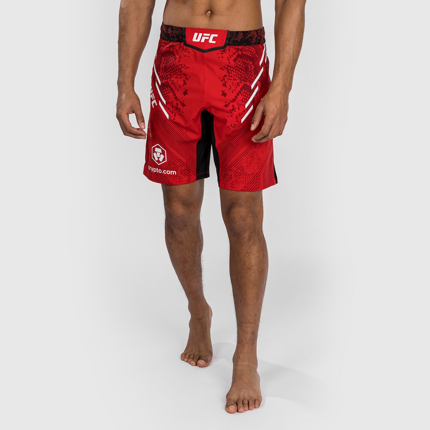 UFC Adrenaline by Venum Gepersonaliseerd Authentic Fight Night Heren Fight Short - Long Fit - Rood