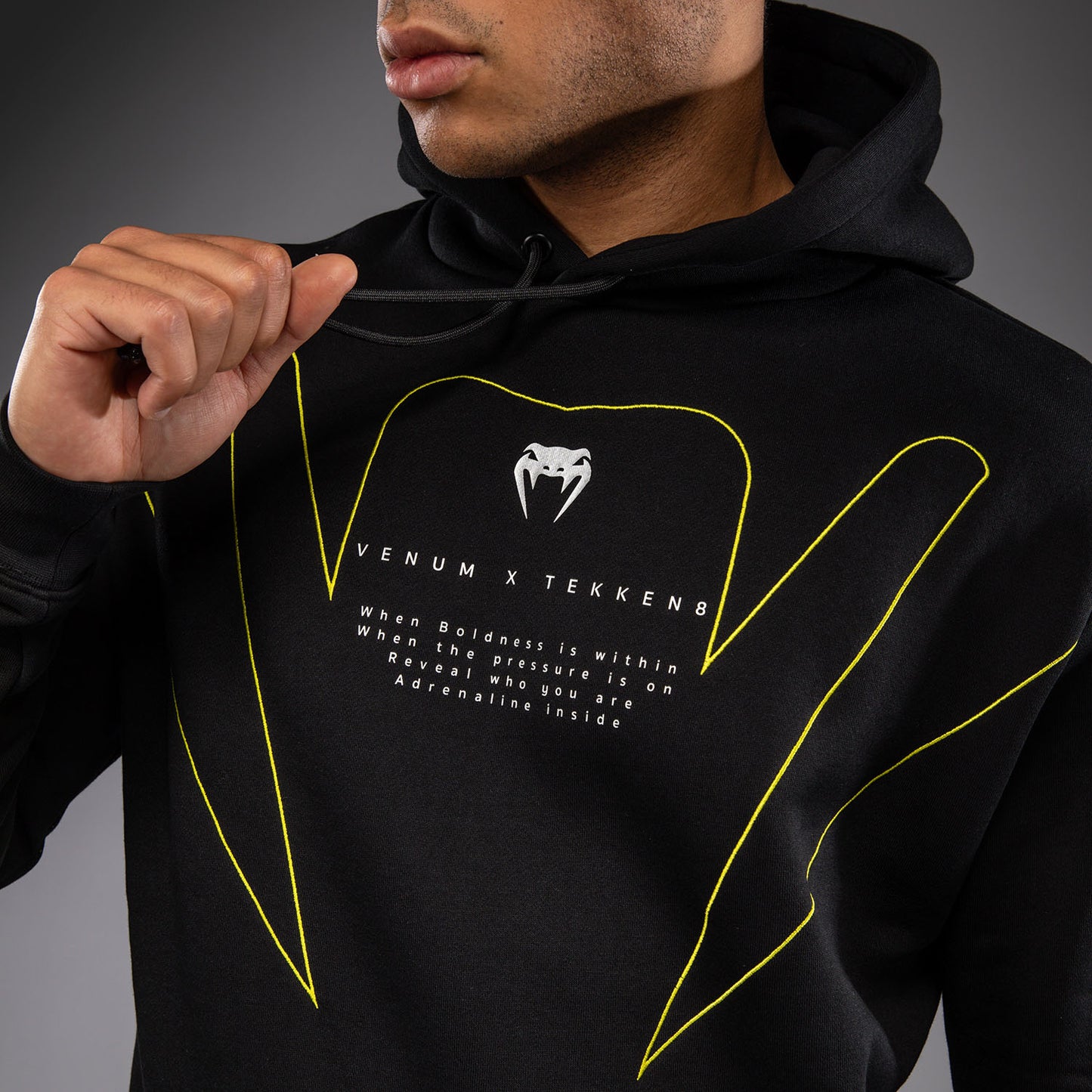 Venum x TEKKEN 8 Hoodie met Rits - King - Zwart/Geel