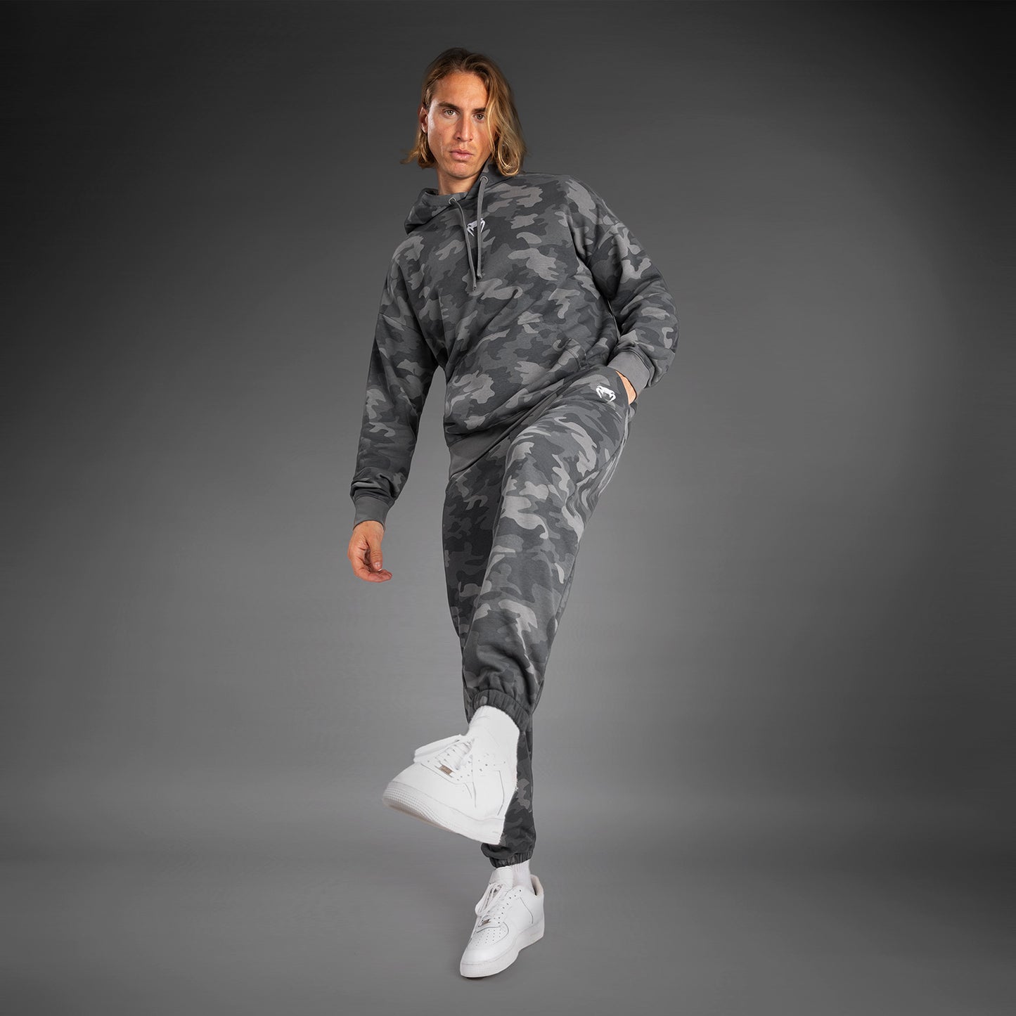 Venum Vortex XL Heren Hoodie - Antraciet Camo