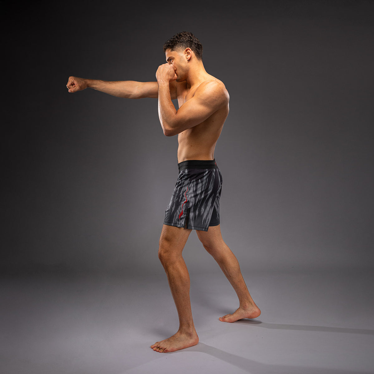 Venum Demon Fightshort - Zwart/Grijs
