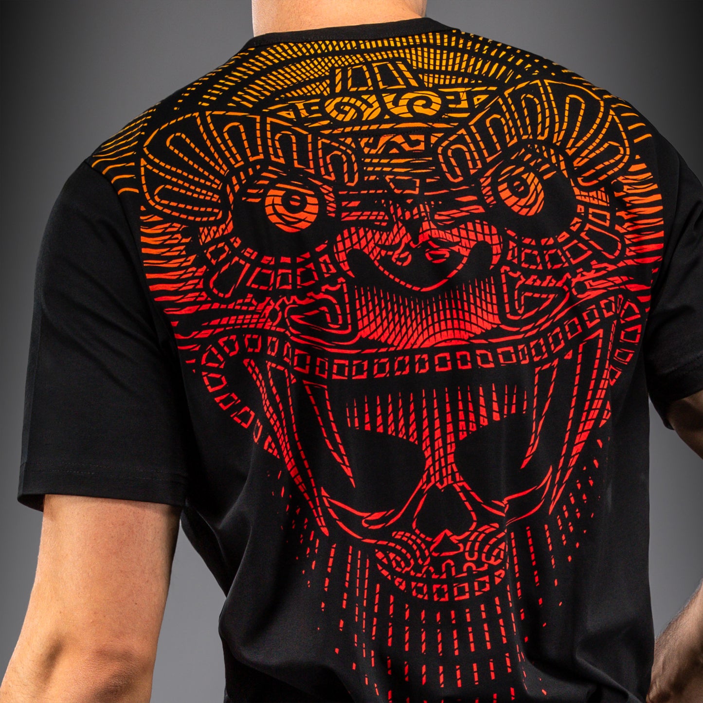 Venum Quetzal Fury T-shirt - Zwart/Fury Rood/Tangerine