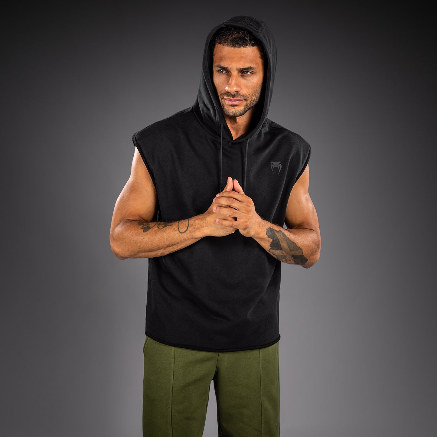 Venum Divide Mouwloos Hoodie - Zwart