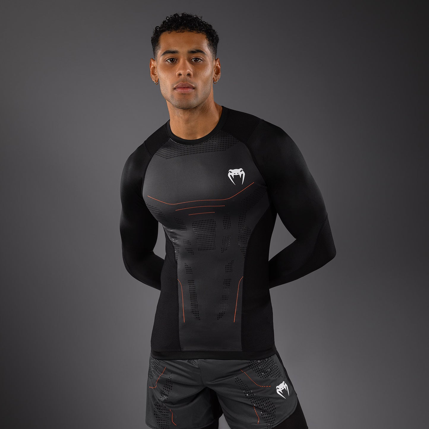 Venum Technical 3.0 Langemouw Rashguard - Grafiet