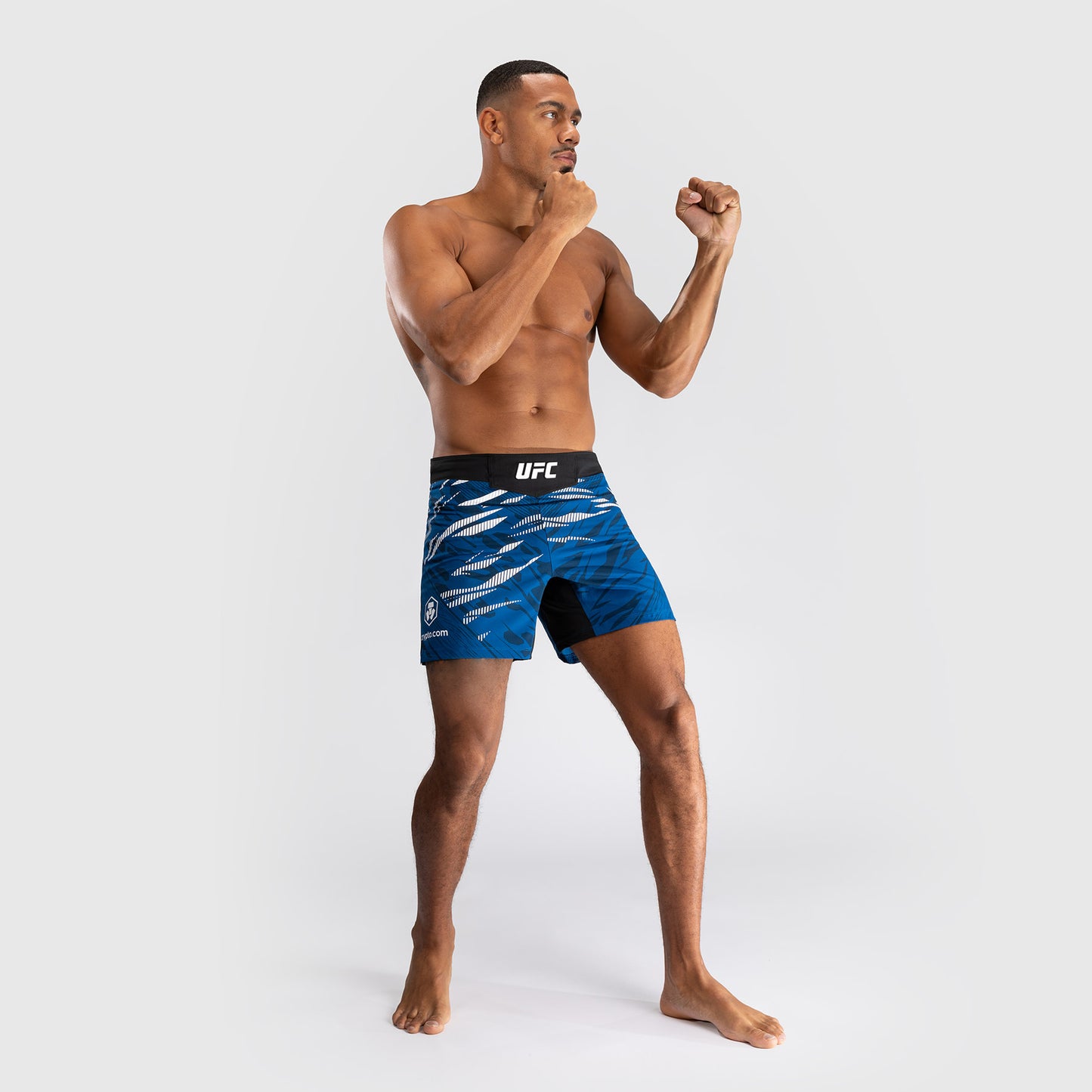 UFC Fusion by Venum Personalized Authentic Fight Night Fight Shorts voor Heren - Kort Fit - Blauw