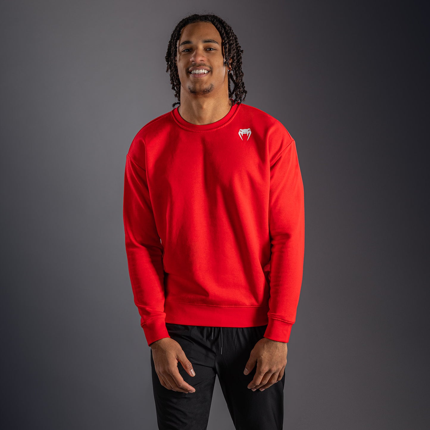 Venum Lineup Fleece Crew - Rood/Wit