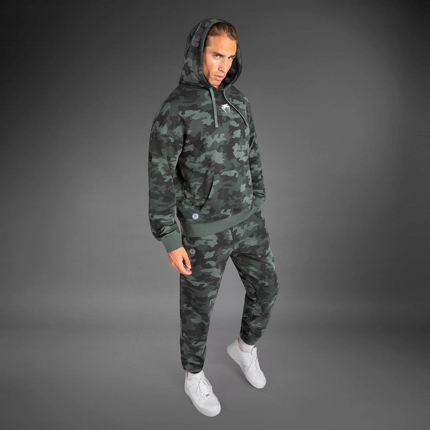 Venum Vortex XL Heren Hoodie - Khaki Camo