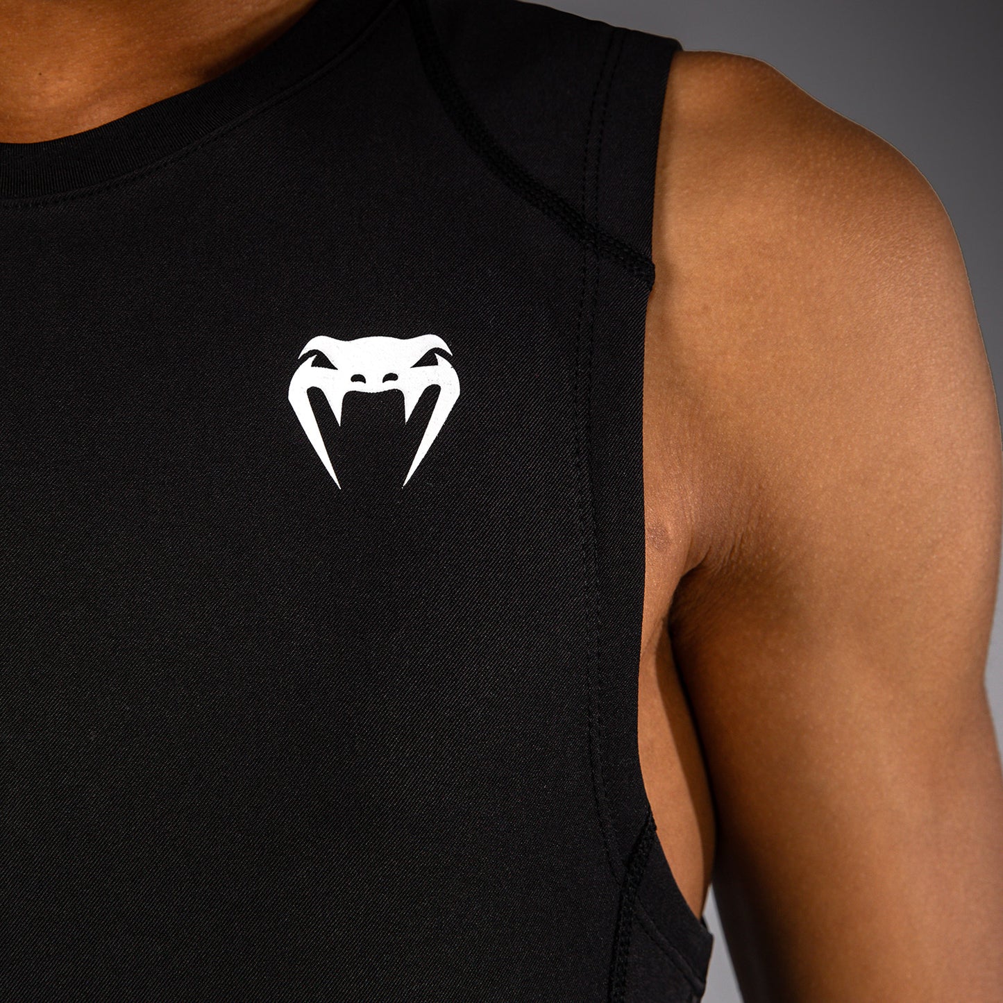 Venum Elite Football Mouwloos Compressie T-shirt voor kinderen - Zwart
