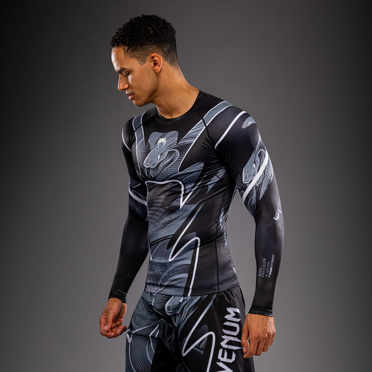Venum Crimson Viper 2.0 Rashguard met lange mouwen - Zwart/Grijs