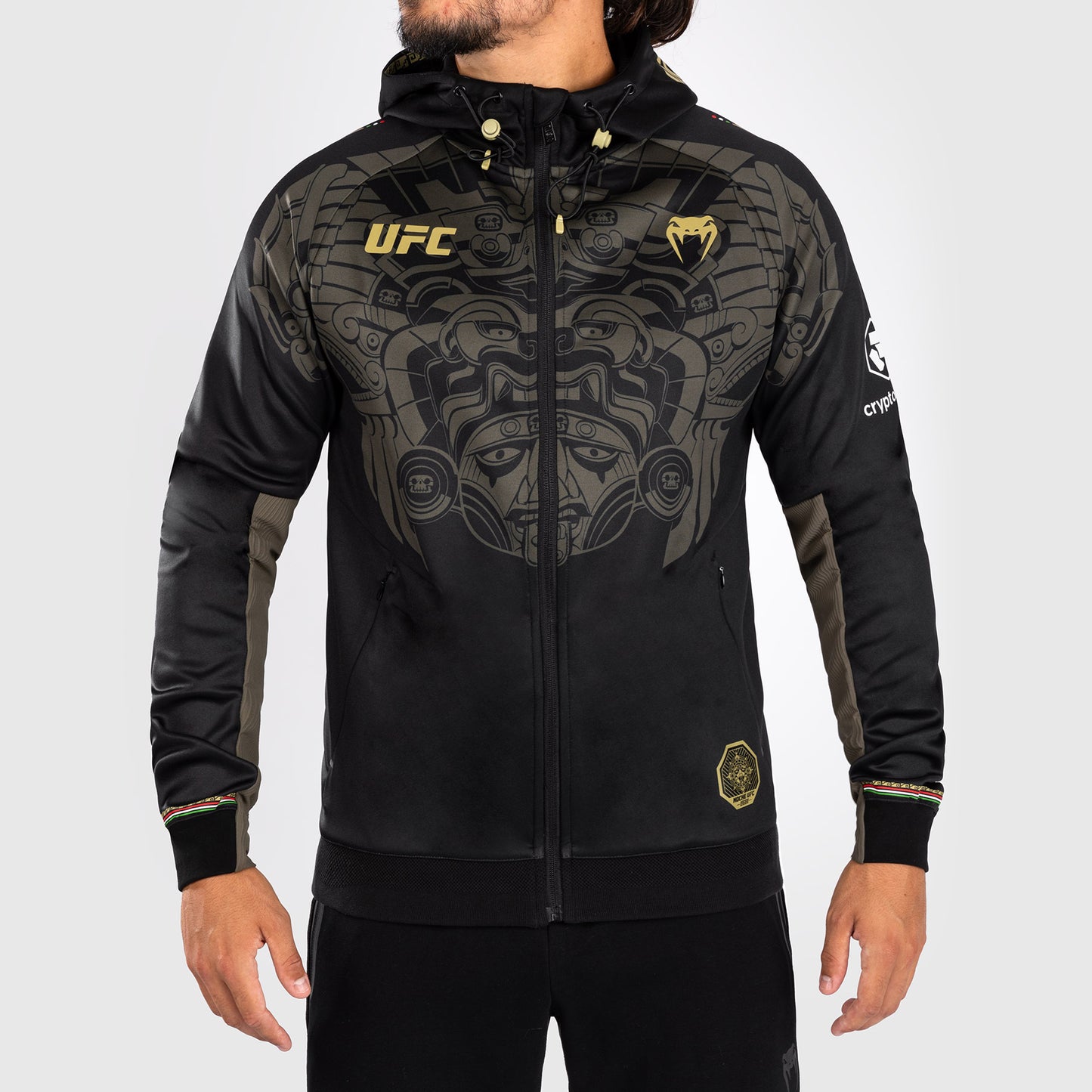Noche UFC by Venum Authentic Fight Night Walkout-hoodie voor heren - zwart