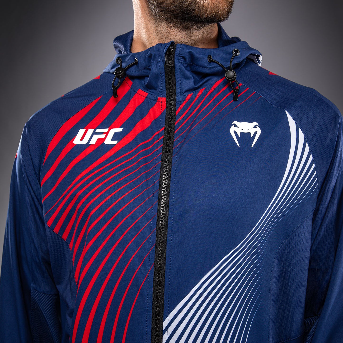 Official UFC Freedom 250 by Venum Authentic Fight Night Walkout Hoodie voor heren - Blauw