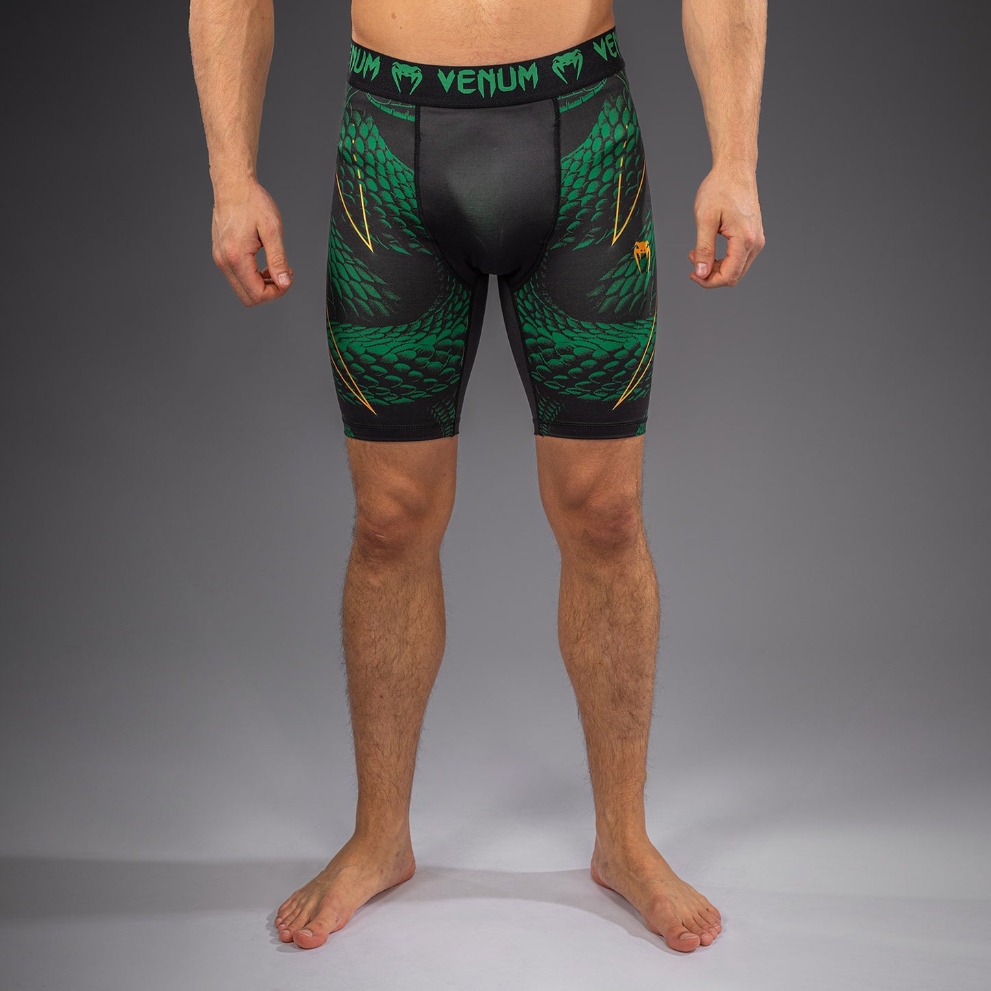 Venum Matupa Compressieshort - Zwart/Groen/Goud