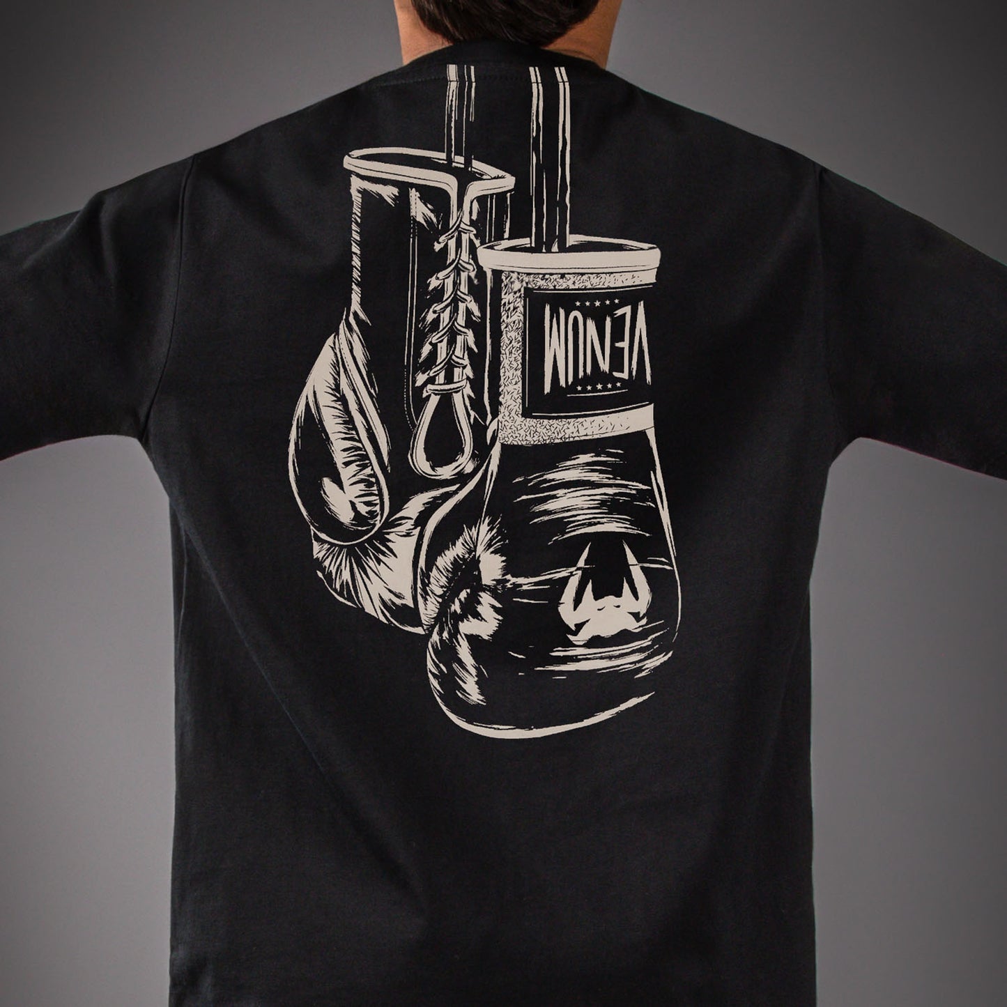 Venum Fight Icon Katoenen T-shirt voor Kinderen - Zwart