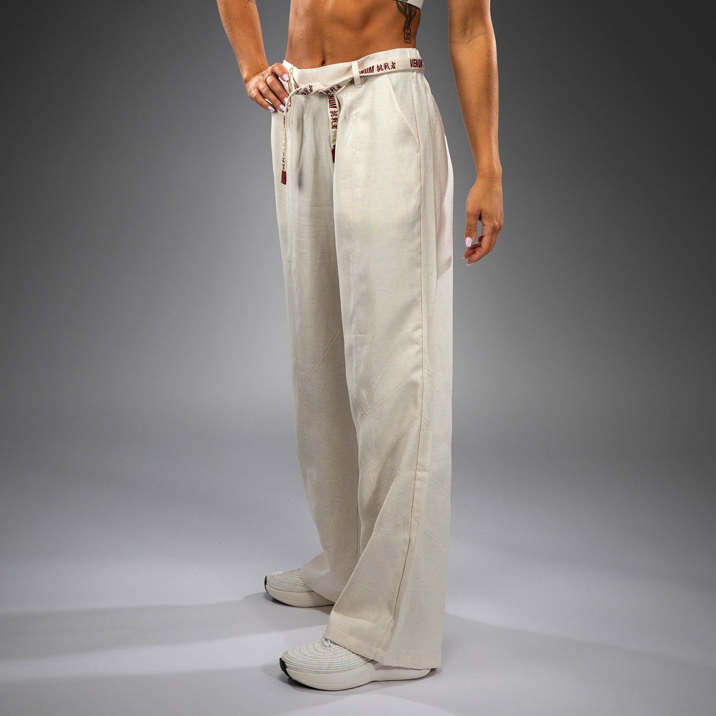 Venum Serpenti Dames Broek – Ivoor/Bordeaux