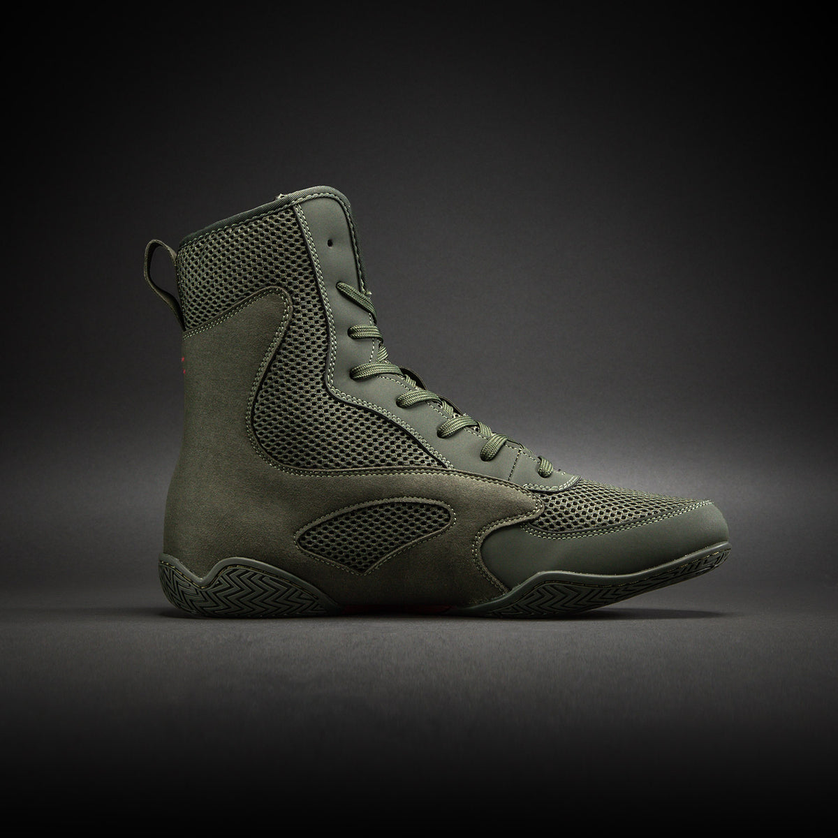Venum Contender Boksschoenen - Kaki/Rood
