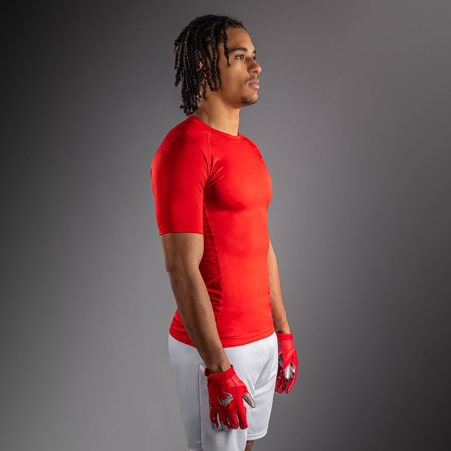 Venum Lineup Compressie T-shirt met halve mouwen - Rood/Wit