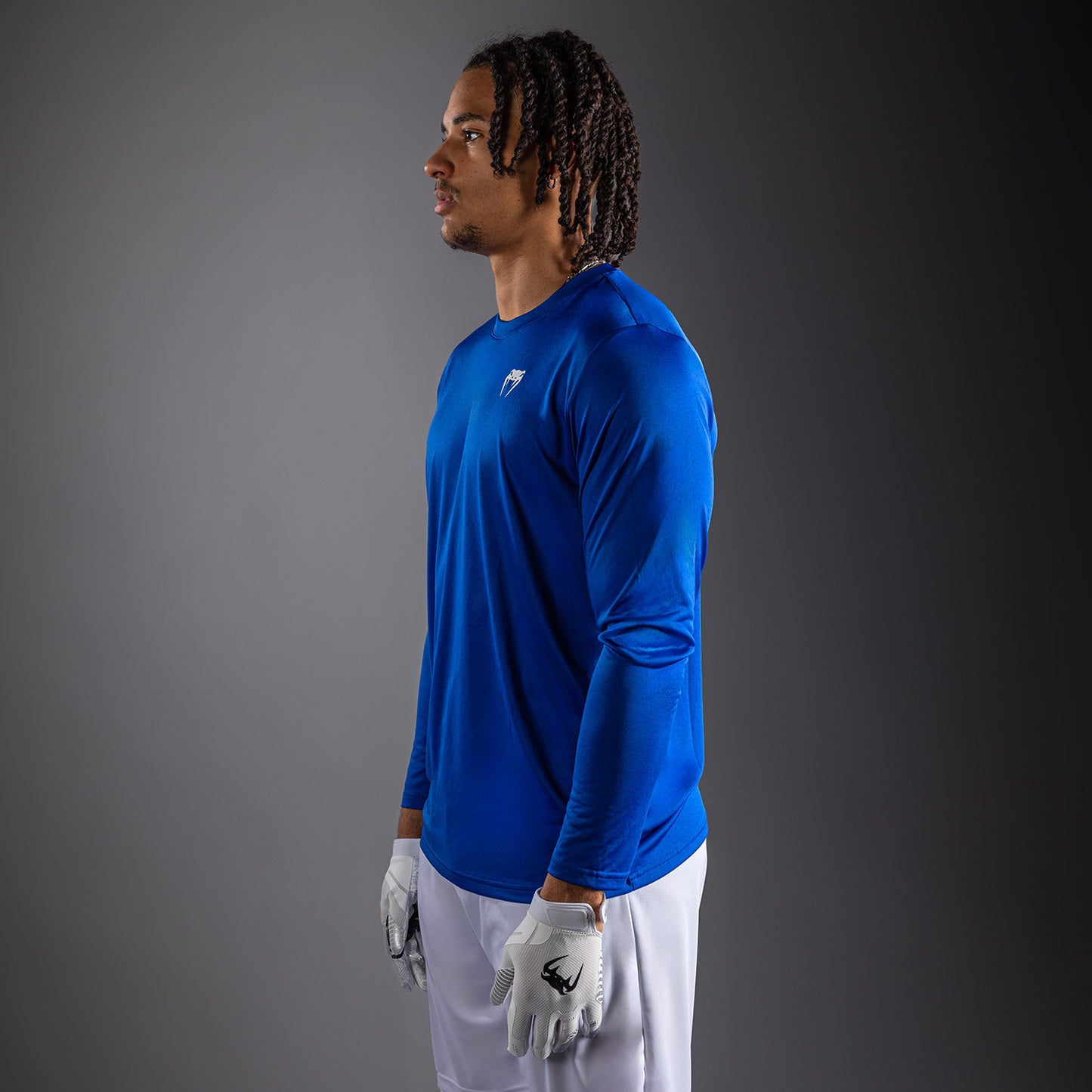 Venum Lineup Performance T-shirt met lange mouwen Royal - Blauw/Wit