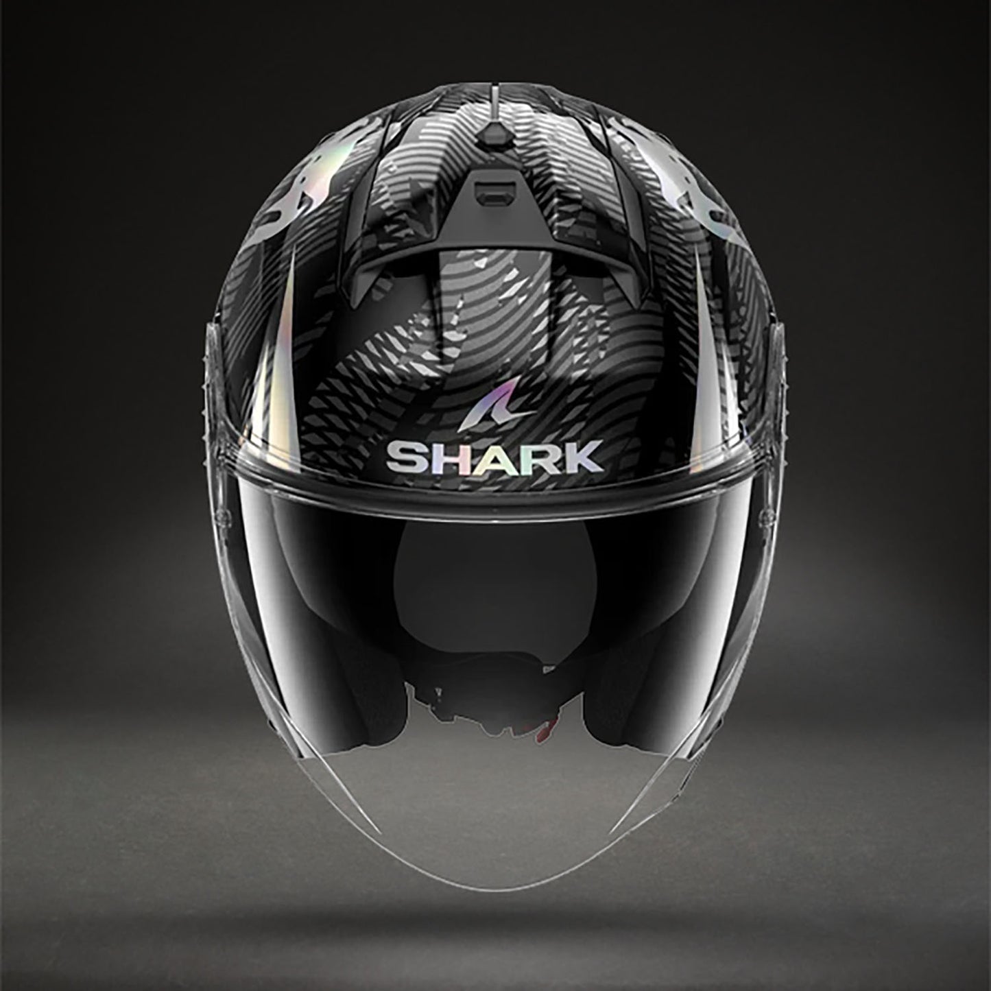 Venum x Shark SKWAL JET Motorhelm – Zwart Chroom Antraciet