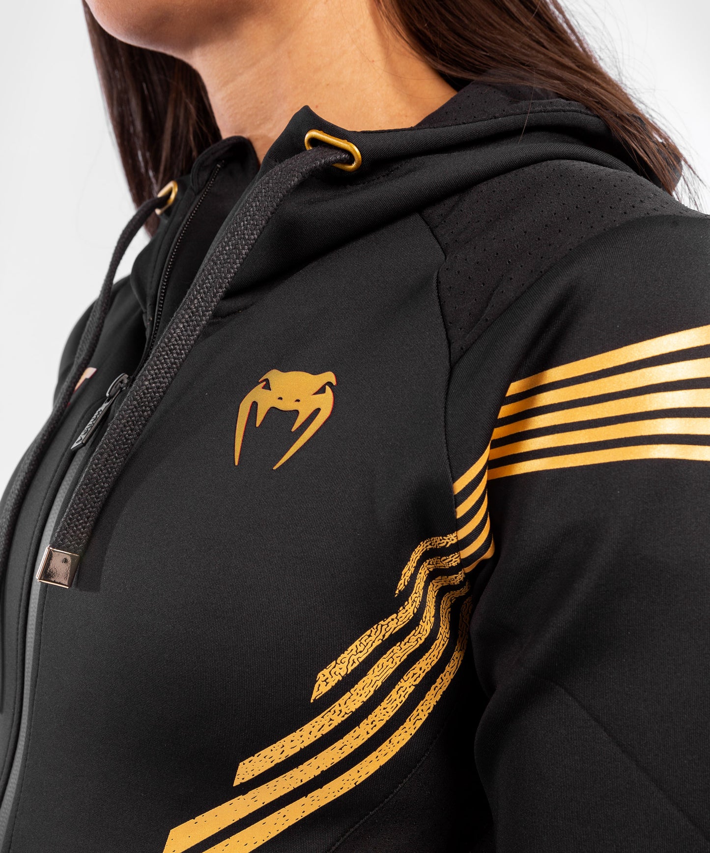 UFC Venum Gepersonaliseerd Authentic Fight Night Walkout Hoodie voor dames - Champion