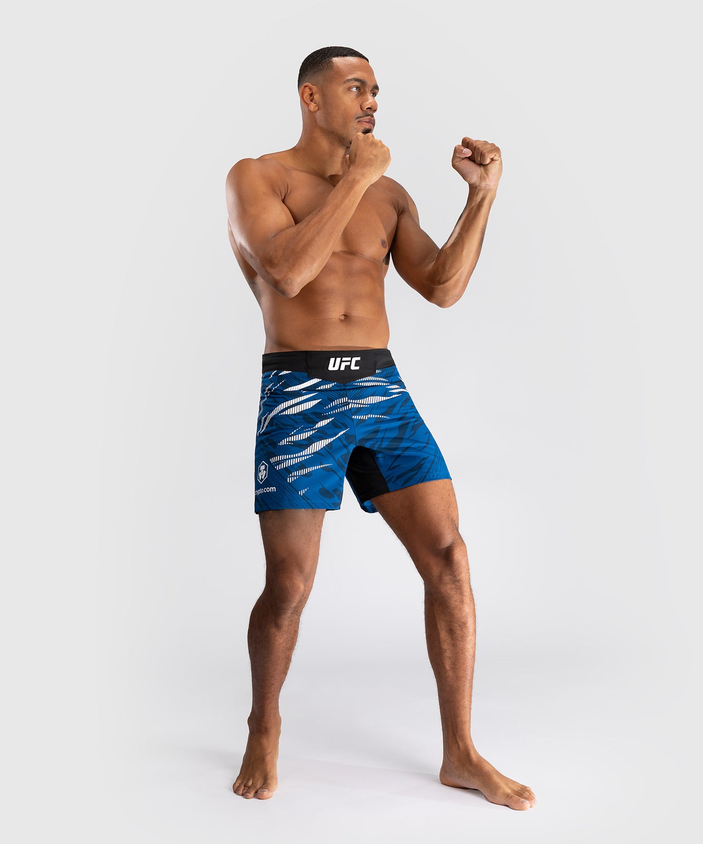 UFC Fusion by Venum Personalized Authentic Fight Night Fight Shorts voor Heren - Kort Fit - Blauw