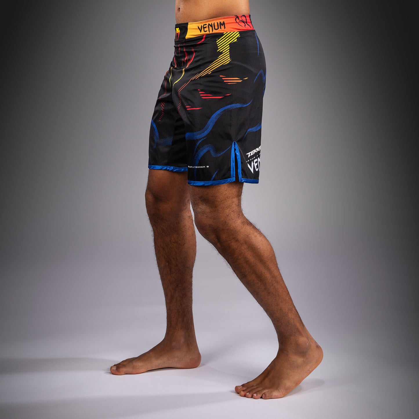 Venum x TEKKEN 8 Fightshorts - Yoshimitsu - Zwart/Oranje