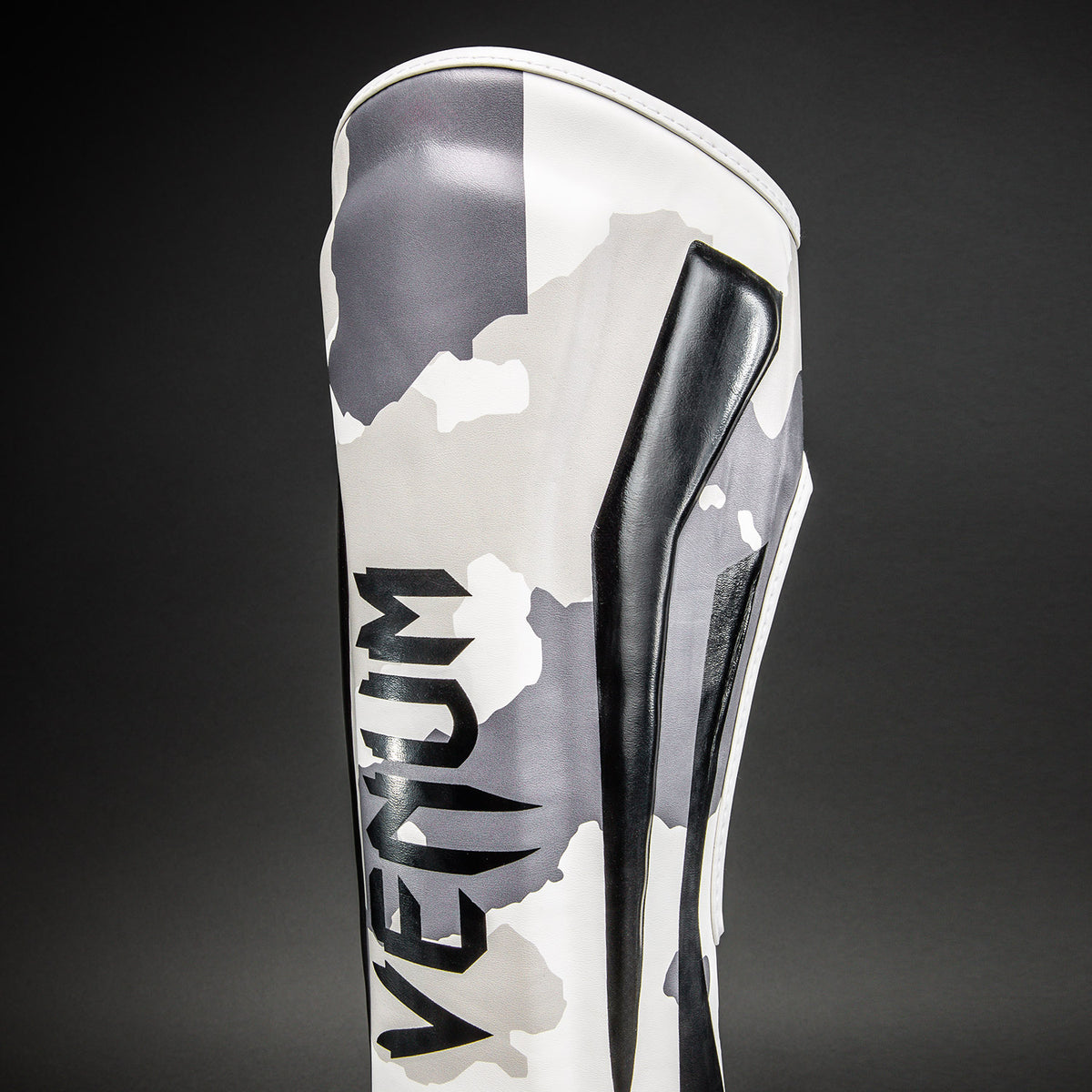 Venum Elite Camo Scheenbeschermers - Wit/Gemêleerd grijs